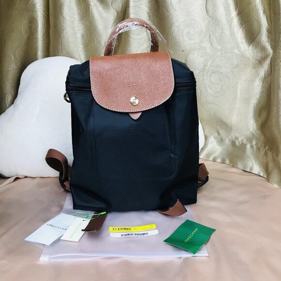 LONGCHAMP Mini Le Pliage Backpack In black - Picture 1 of 9